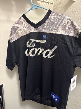 Ford Black Tee with Camo Accents